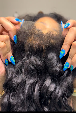 Textured Hairline on GLAM HD Lace Closure